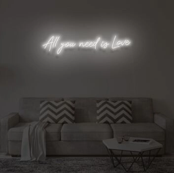 All you need is love&quot; LED neon sign