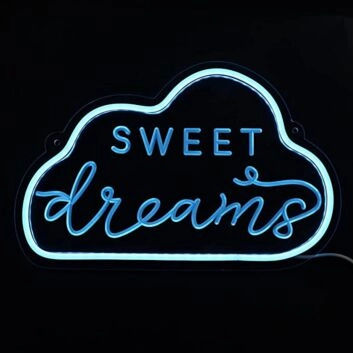 Cloud Sweet Dreams Neon Sign