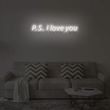 PS I LOVE YOU LED Neon Sign