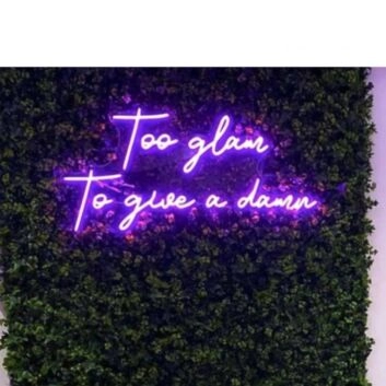 Too Glam To Give a Damn Neon Sign
