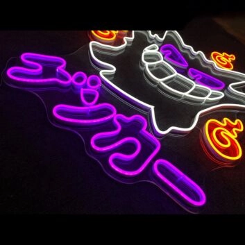 Gengar Fire Neon Sign