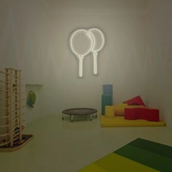 2 Balloons Neon Sign