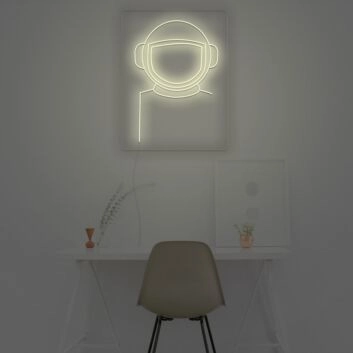 Astronauts Square Neon Sign