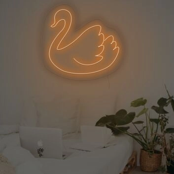The Beautiful Sleep Swan Neon Sign