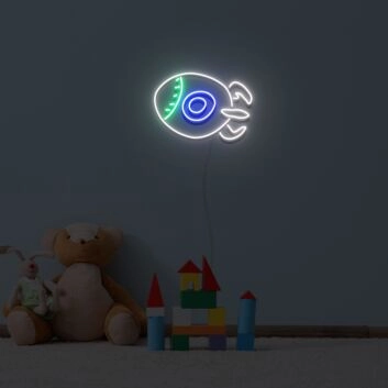 Mini Rocket Neon Sign Fashion Custom Neon Sign Lights Night Lamp Led Neon Sign Light For Home Party