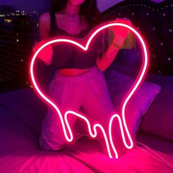 Dripping Heart Led Neon Sign