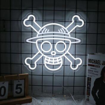 One Piece Skull Neon Sign