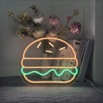 Burger Neon Sign