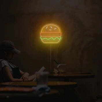 Burger Neon Sign
