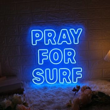 Pray For Surf LED Neon Sign v2