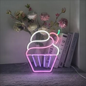 Cup Cake Neon Sign