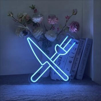 Cutlery Neon Sign