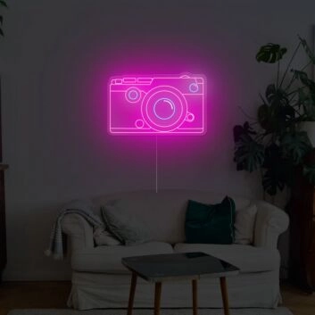 DSLR Camera Neon Sign