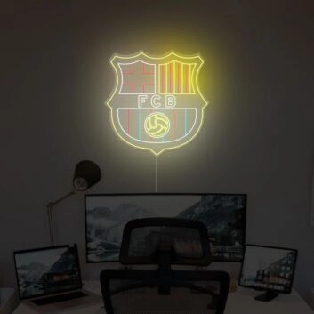 FCB Football Neon Sign