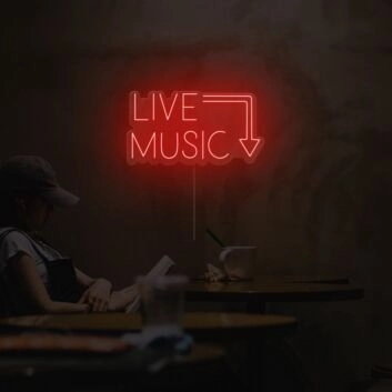 Live Music Neon Sign