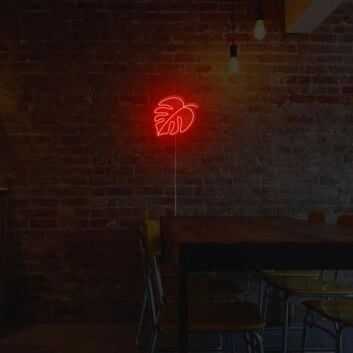 Monstera Leaf Neon Sign