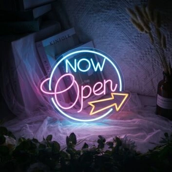 Now Open Indicator Neon Sign