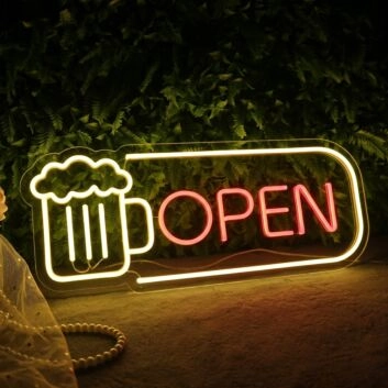 Open Neon Sign