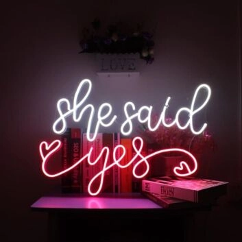 She Said Yes &#8211; Led Neon Sign