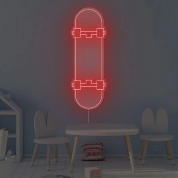 Skate Board Neon Sign
