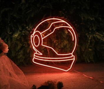 Space Helmet Neon Sign