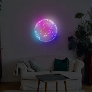 World Neon Sign