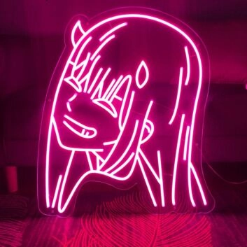 Zero Two anime girl &#8211; Led neon sign