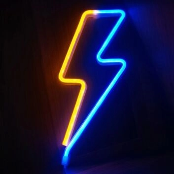 Bowie lightning bolt &#8211; LED neon sign