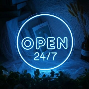 Open Neon Sign