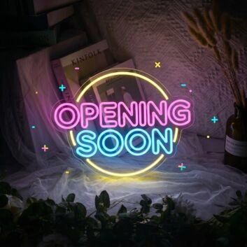 Opening Soon Neon Sign