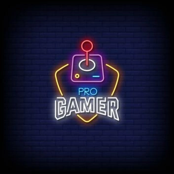 Pro Gamer Joystick Neon Sign