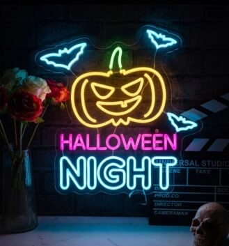 Pumpkin Halloween Night Neon Sign