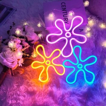 Spongebob Flowers Led Neon Sign
