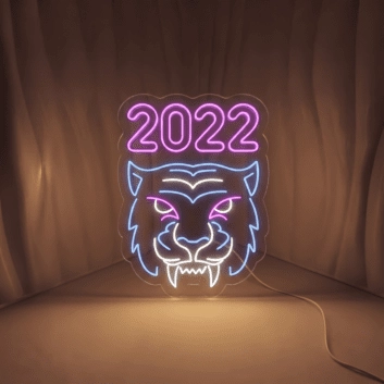 2022 With Tiger Neon Sign