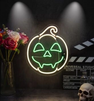 Halloween Pumpkin Neon Sign