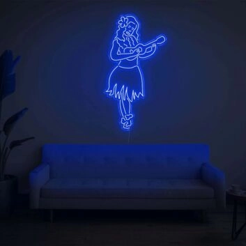 Hula Girl LED Neon Sign
