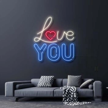 Love You Neon Sign