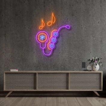 Saxophone V1 Neon Sign