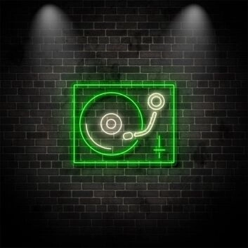 Vinyl Record Neon Sign