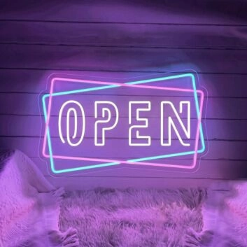 Open Neon Sign Lights Night Lamp Led Neon Sign Light For Home Party