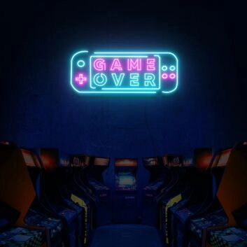 Game Over Neon Sign Lights Night Lamp Led Neon Sign Light For Home Party