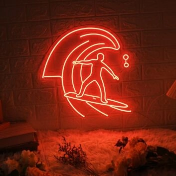 Surfing LED Neon Sign from 30inch