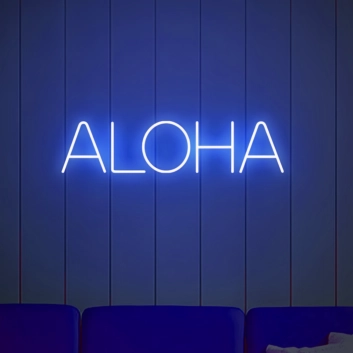 &quot;Aloha&quot; Neon Sign