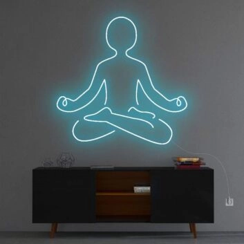 &#39;Meditation&#39; Neon Sign