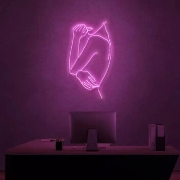 Send Nudes Neon Sign Female Body Art Sign