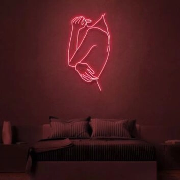 Send Nudes Neon Sign Female Body Art Sign