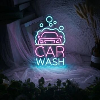 Neon Car Signs For Car Wash Stores Open Sign