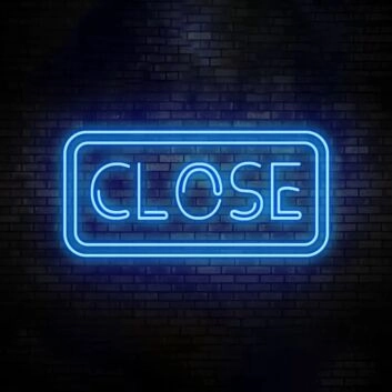 Closed Neon Sign Wall Decor Neon Sign For Club Man Cave Cafe Pub Home