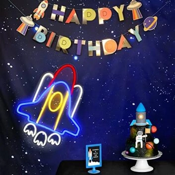 Neon Rocket Led Neon Light Room Decor Cool Party Wall Decoration