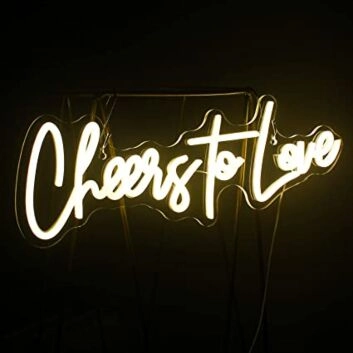 Cheers To Love Neon Sign
